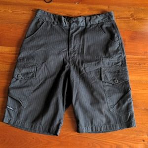 Pinstripe cargo shorts